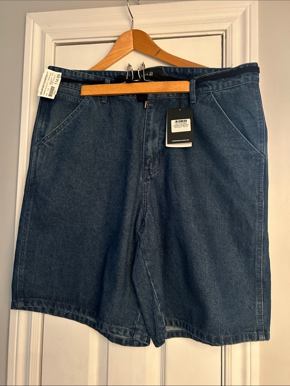 Men's Denim Shorts in Navy Blue - Relaxed Summer Fit